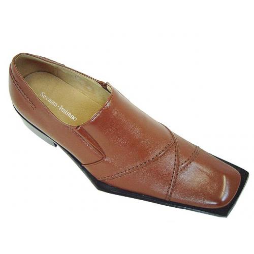 Sevasta Italiano Taupe Hand Burnished Leather Shoes #1333